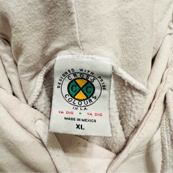 Vintage 90’s CROSS COLOURS hoodie, Malcolm X Used Condition - Picture 10 of 11